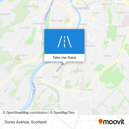 Dores Avenue map