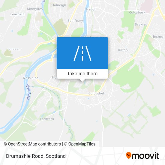 Drumashie Road map