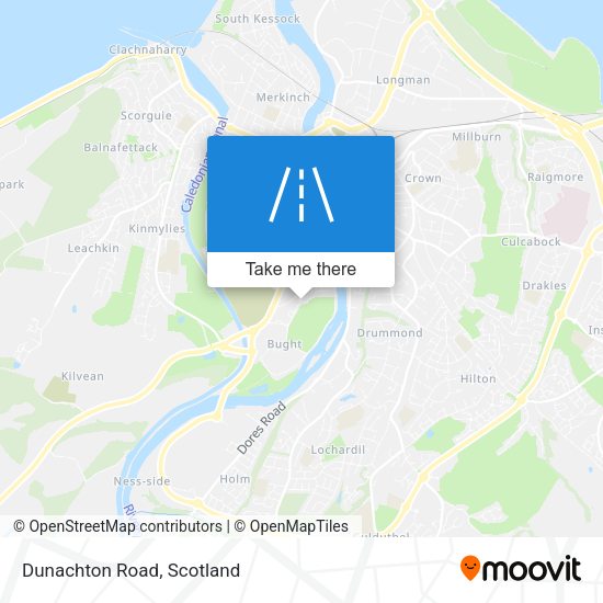 Dunachton Road map