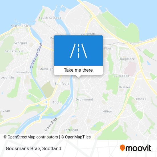 Godsmans Brae map