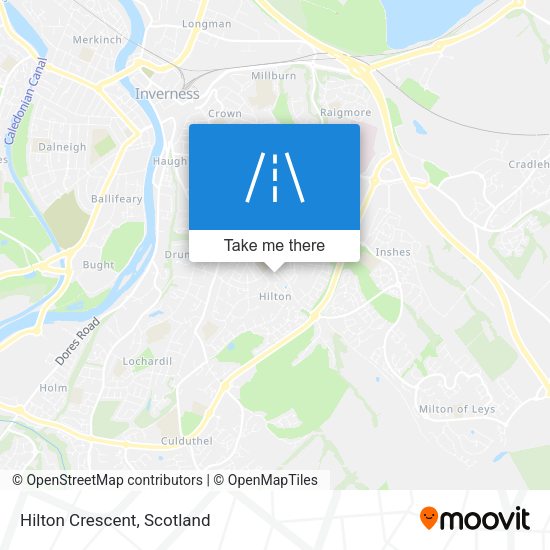 Hilton Crescent map