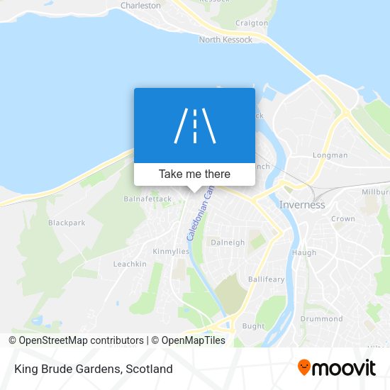 King Brude Gardens map