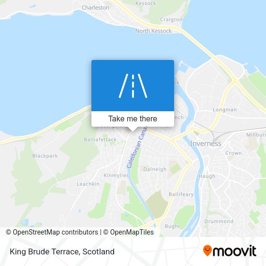 King Brude Terrace map