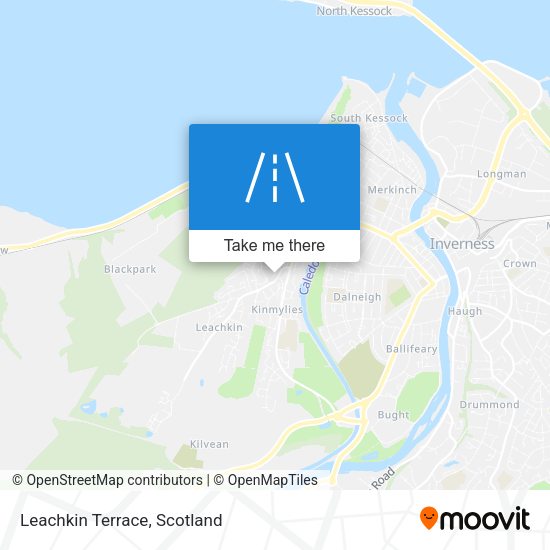 Leachkin Terrace map