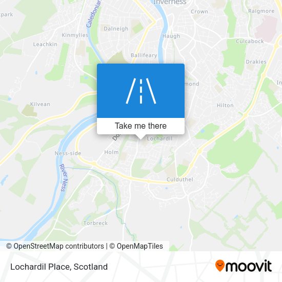 Lochardil Place map