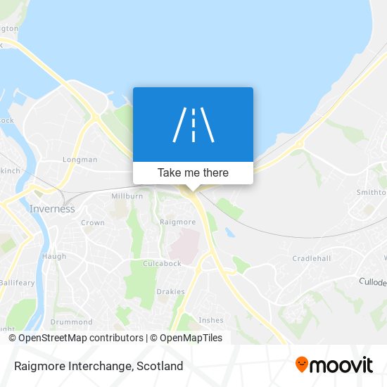 Raigmore Interchange map