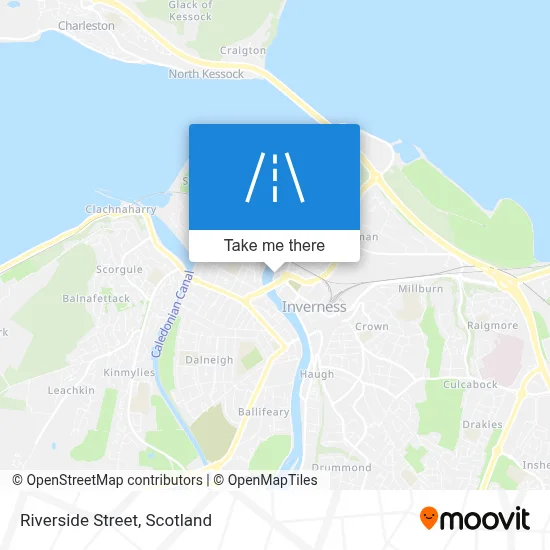 Riverside Street map