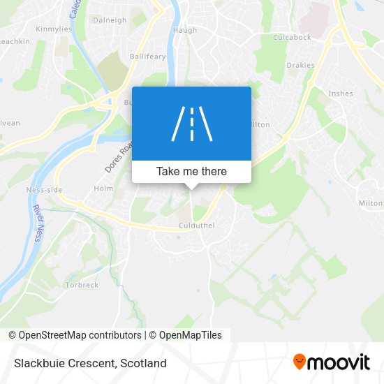 Slackbuie Crescent map