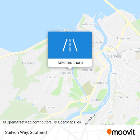Suilven Way map