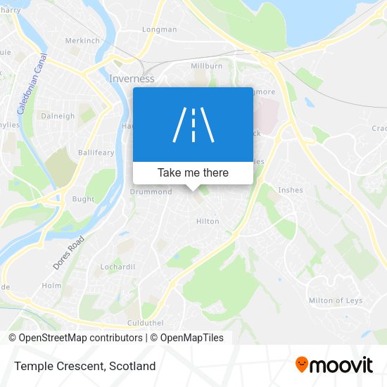 Temple Crescent map