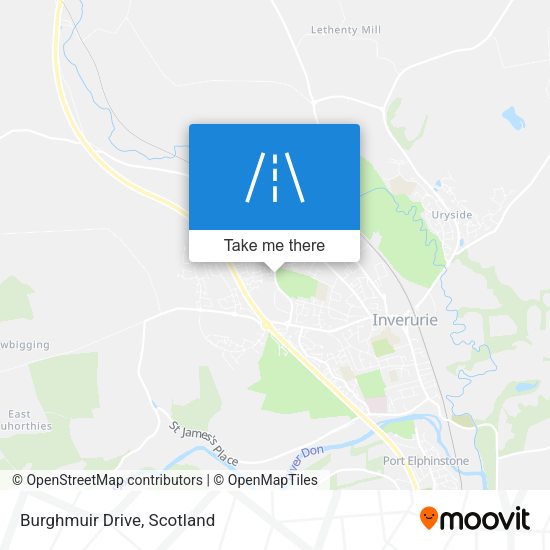 Burghmuir Drive map