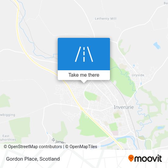 Gordon Place map