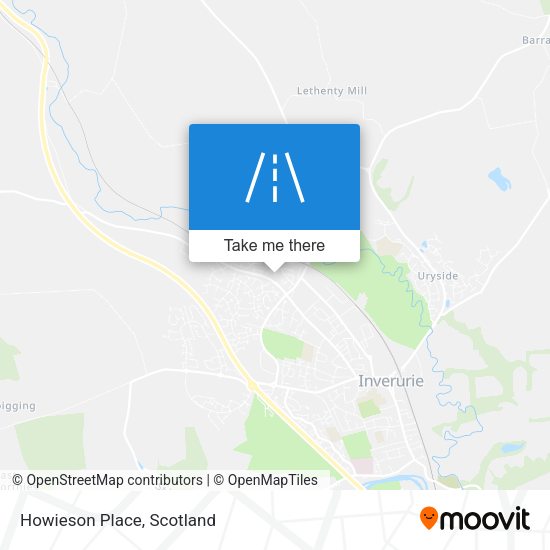 Howieson Place map