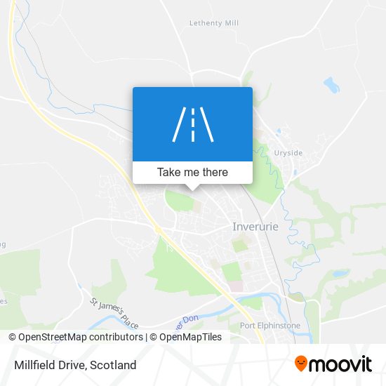 Millfield Drive map