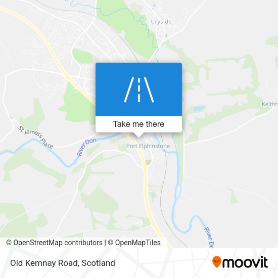 Old Kemnay Road map