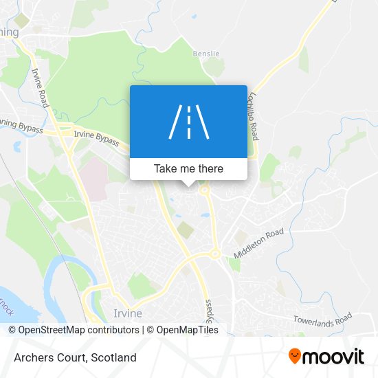 Archers Court map