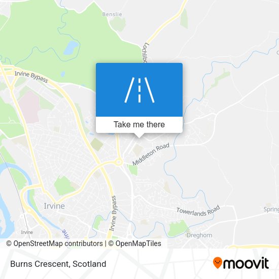 Burns Crescent map