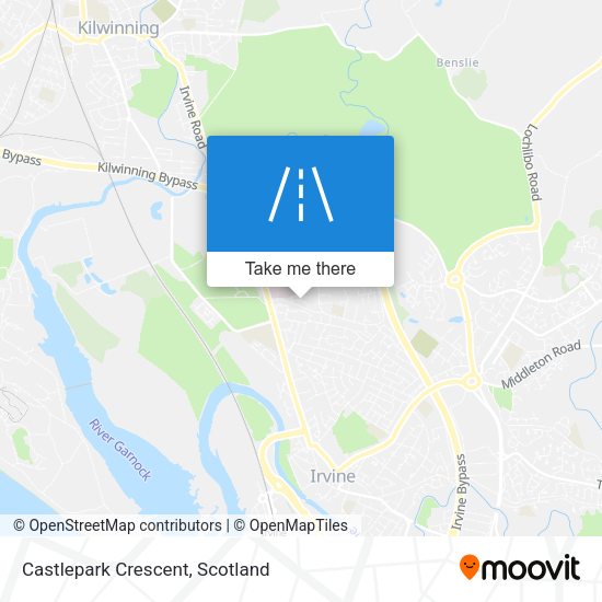 Castlepark Crescent map