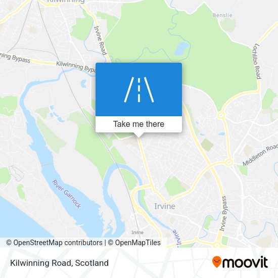 Kilwinning Road map
