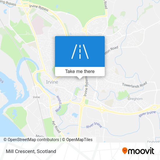 Mill Crescent map