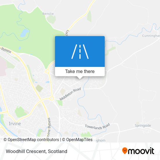 Woodhill Crescent map