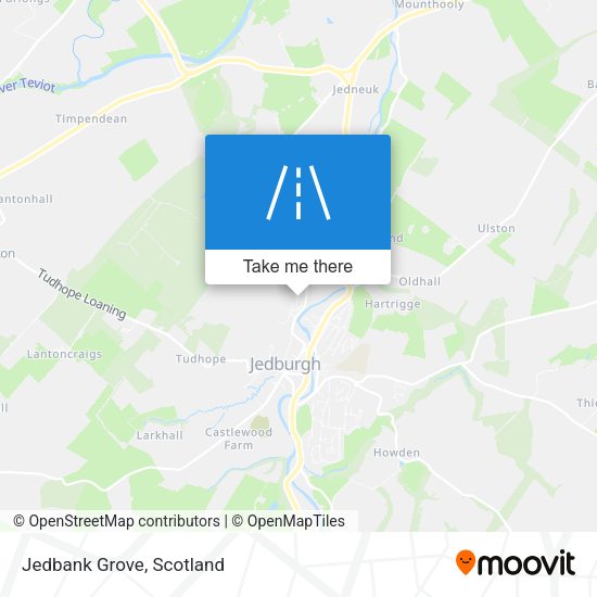Jedbank Grove map