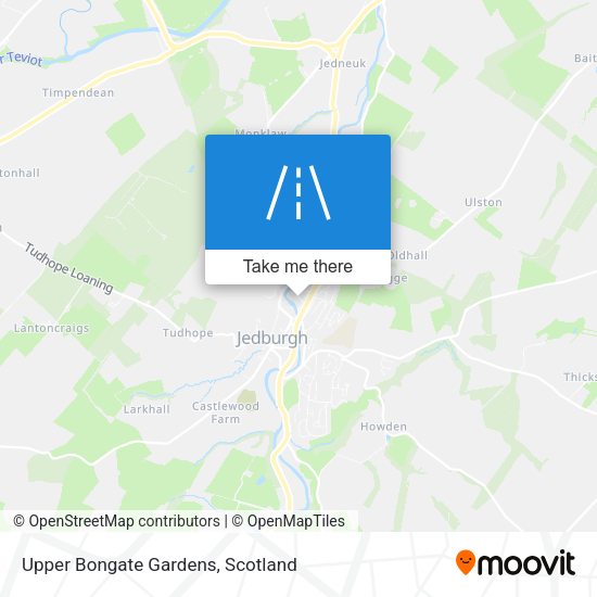 Upper Bongate Gardens map