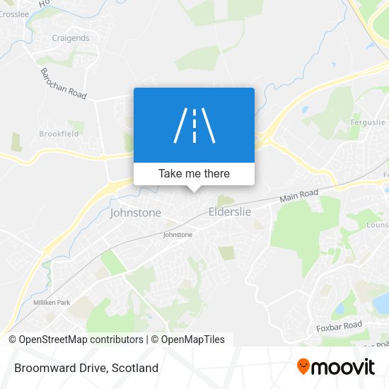 Broomward Drive map