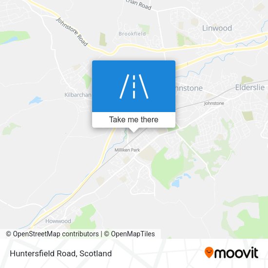 Huntersfield Road map