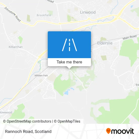 Rannoch Road map