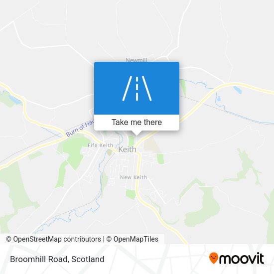 Broomhill Road map