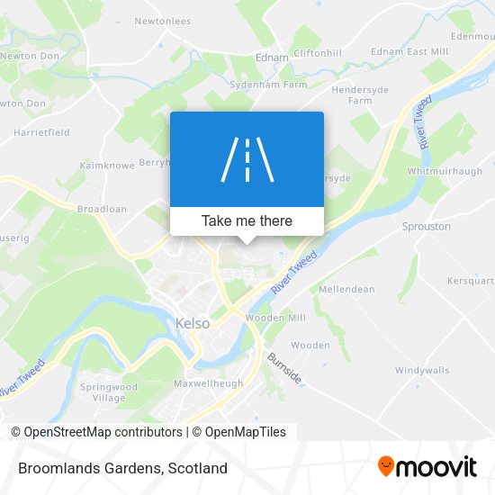 Broomlands Gardens map