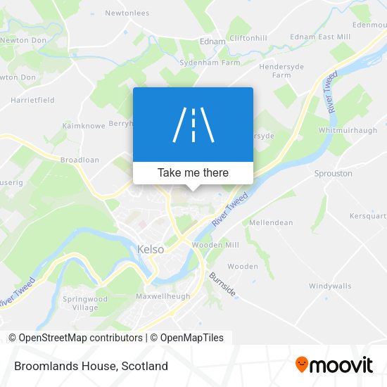 Broomlands House map