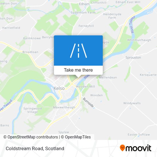 Coldstream Road map