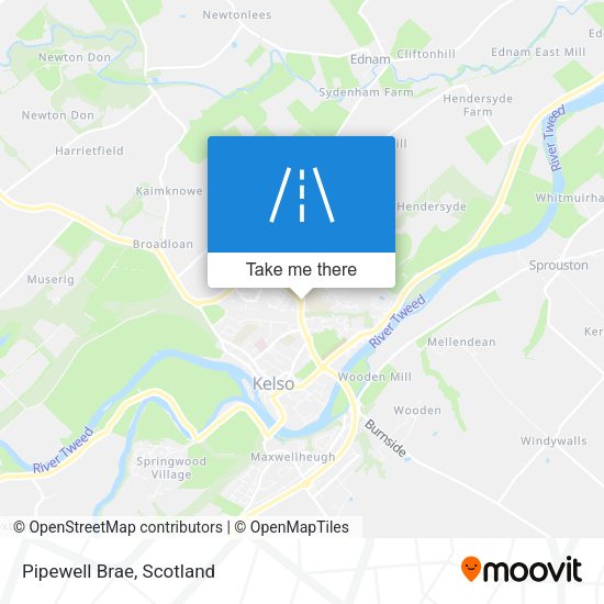 Pipewell Brae map
