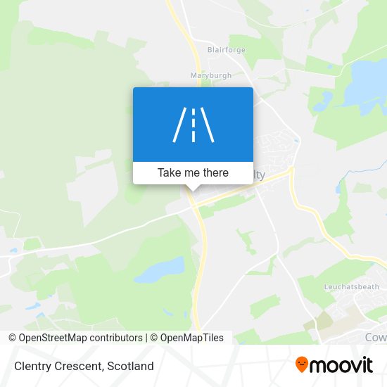 Clentry Crescent map
