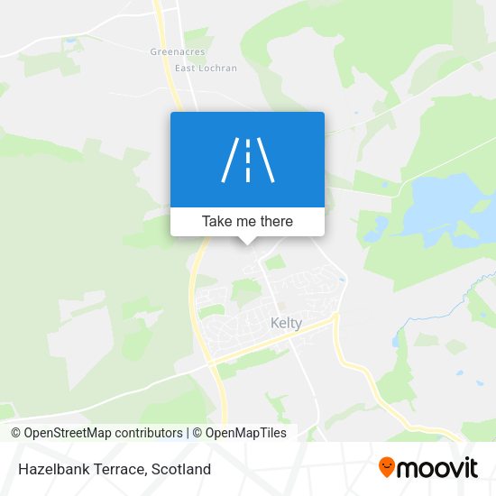 Hazelbank Terrace map