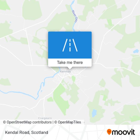 Kendal Road map