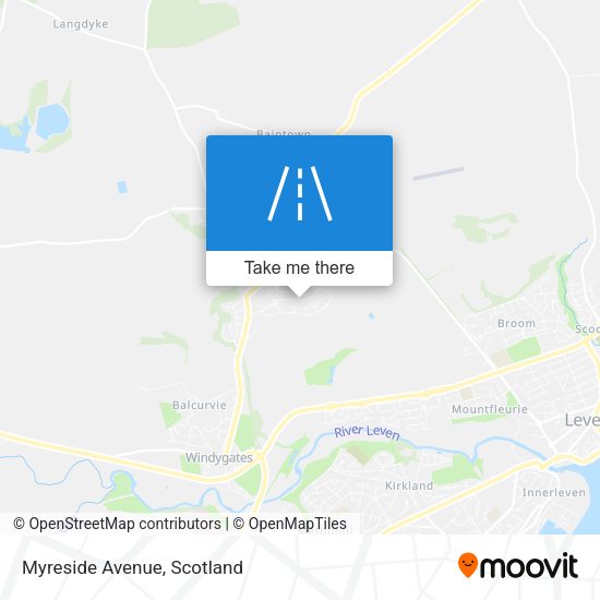 Myreside Avenue map
