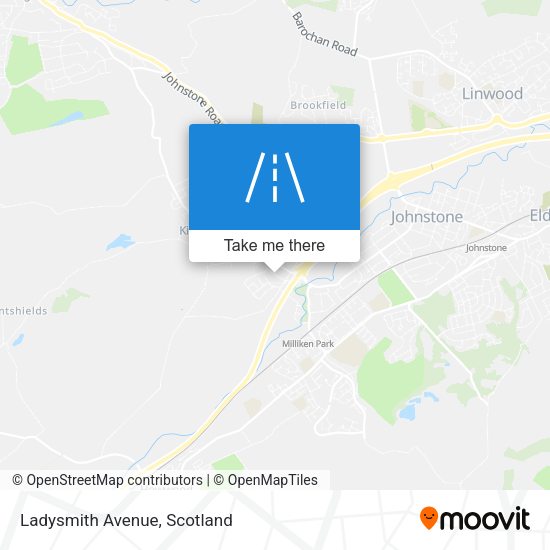 Ladysmith Avenue map