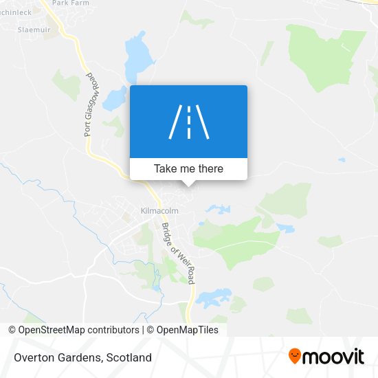 Overton Gardens map