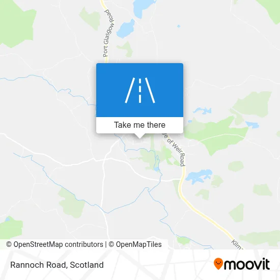 Rannoch Road map