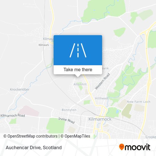 Auchencar Drive map