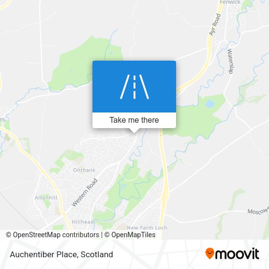 Auchentiber Place map