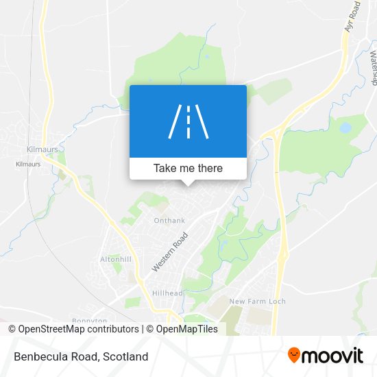 Benbecula Road map