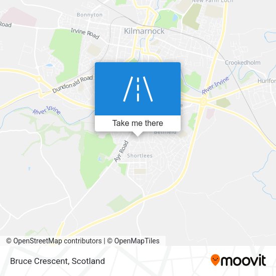 Bruce Crescent map
