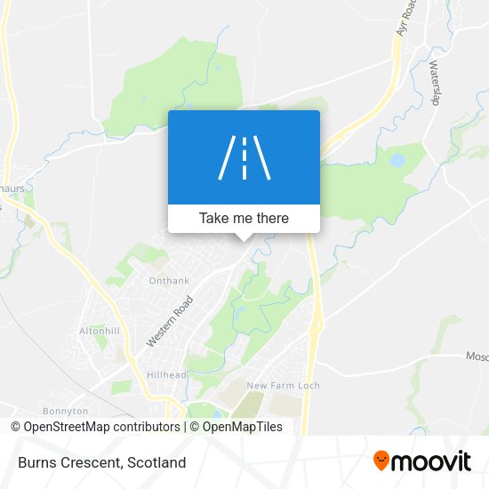 Burns Crescent map