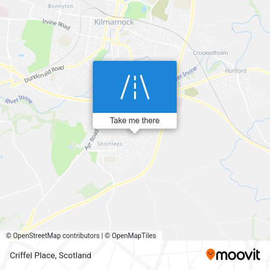 Criffel Place map