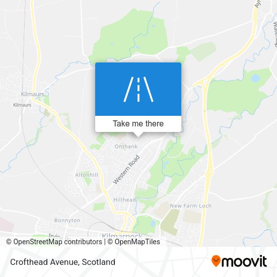 Crofthead Avenue map