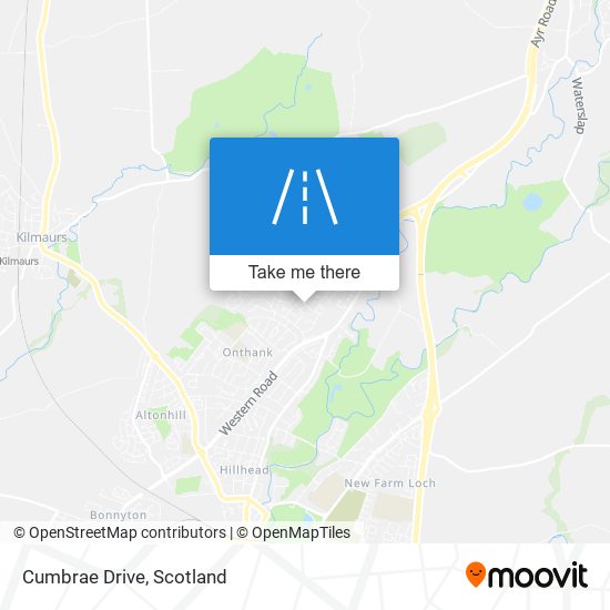 Cumbrae Drive map